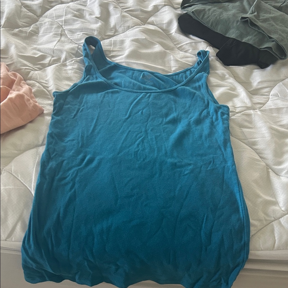 LOFT Teal Sleeveless Top